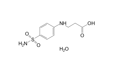 N-(p-sulfamoylphenyl)-beta-alanine, hydrate