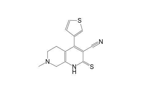 7-methyl-4-(3-thienyl)-2-thioxo-1,2,5,6,7,8-hexahydro[1,7]naphthyridine-3-carbonitrile