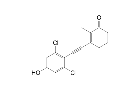 3-(2,6-Dichloro-4-hydroxyphenylethynyl)-2-methylcyclohex-2-enone