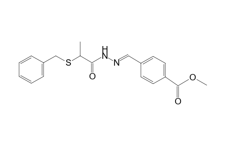 Propanehydrazide, 2-benzylthio-N2-(4-methoxycarbonylbenzylideno)-