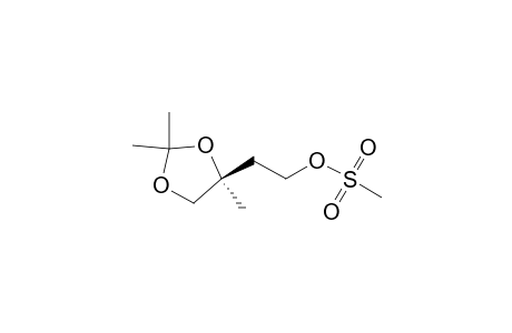 2-[(4S)-2,2,4-trimethyl-1,3-dioxolan-4-yl]ethyl methanesulfonate