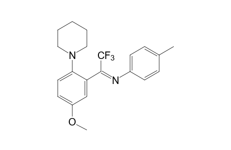 1-[4-methoxy-2-(N-p-tolyl-2,2,2-trifluoroacetimidoyl)phenyl]piperidine