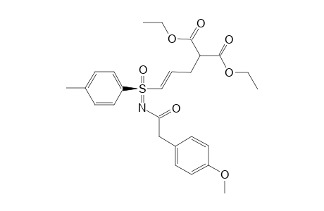 Diethyl (2E,Rs)-3-p-tolyl-N-(methoxyphenylacetyl)sulfoximino-2-propenylmalonate