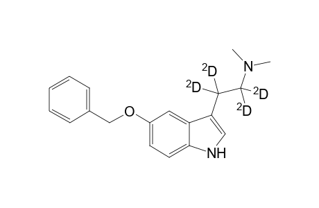 5-Benzyloxy-N,N-dimethyl-(.alpha.,.alpha.,.beta.,.beta.-D4)tryptamine