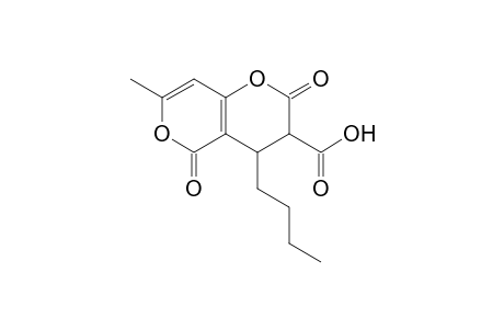 4-Butyl-2,3,4,5-tetrahydro-7-methyl-2,5-dioxo-pyrano[4,3-b]pyran-3-carboxylic acid