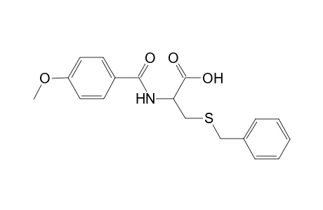 3-Benzylsulfanyl-2-(4-methoxy-benzoylamino)-propionic acid