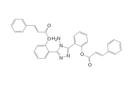 2-Propenoic acid, 3-phenyl-, (4-amino-4H-1,2,4-triazol-3,5-diyl)di-2,1-phenylene ester, (E,E)-
