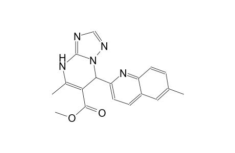 methyl 5-methyl-7-(6-methyl-2-quinolinyl)-4,7-dihydro[1,2,4]triazolo[1,5-a]pyrimidine-6-carboxylate