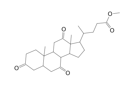 Cholan-24-oic acid, 3,7,12-trioxo-, methyl ester
