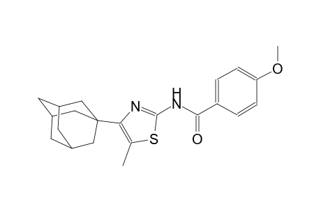 N-[4-(1-adamantyl)-5-methyl-1,3-thiazol-2-yl]-4-methoxybenzamide