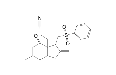 (1SR,3aSR,5RS,7aSR)-7a-(2-cyanoethyl)octahydro-5-methyl-2-methylene-7-oxo-1-[(phenylsulfonyl)methyl]-1H-indene