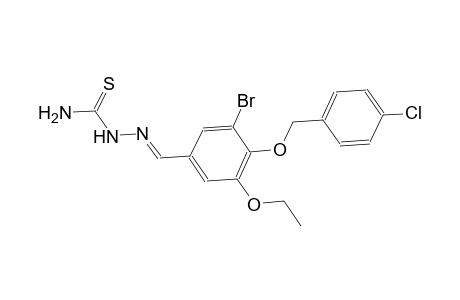 3-bromo-4-[(4-chlorobenzyl)oxy]-5-ethoxybenzaldehyde thiosemicarbazone