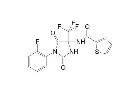 N-[1-(2-fluorophenyl)-2,5-dioxo-4-(trifluoromethyl)-4-imidazolidinyl]-2-thiophenecarboxamide