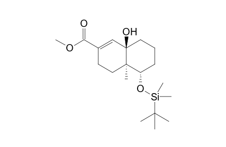 (4aR*,5S*,8aR*)-5-(tert-Butyldimethylsiloxy)-8a-hydroxy-4a-methyl-3,4,4a,6,6,7,8,8a-octahydronaphthalen-2-carboxylic acid methyl ester