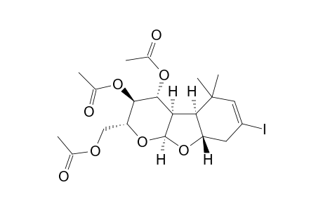 [(2R,3S,4R,4aR,4bS,8aS,9aS)-3,4-diacetoxy-7-iodo-5,5-dimethyl-2,3,4,4a,4b,8,8a,9a-octahydropyrano[2,3-b]benzofuran-2-yl]methyl acetate
