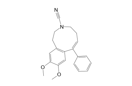 9,10-DIMETHOXY-7-PHENYL-2,3,4,5-TETRAHYDRO-1H-3-BENZAZONINE-3-CARBONITRILE