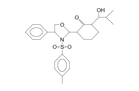 2-(6-<1-Hydroxy-2-methyl-propyl>-1-oxo-2-cyclohexyl)-4-phenyl-3-tosyl-oxazolidine