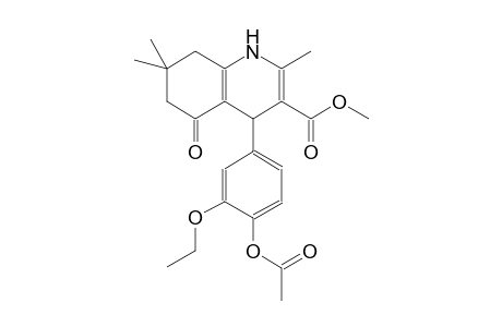 3-quinolinecarboxylic acid, 4-[4-(acetyloxy)-3-ethoxyphenyl]-1,4,5,6,7,8-hexahydro-2,7,7-trimethyl-5-oxo-, methyl ester