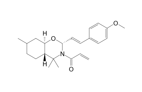N-Acryloyl-2.alpha.-[2-trans-(4'-methoxyphenyl)ethenyl]-4,4,7-trimethyl-trans-octahydro-1,3-benzoxazine
