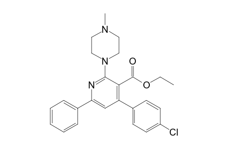 Ethyl 4-(4-chlorophenyl)-2-[(4-methyl)-1-piperazinyl]-6-phenyl-3-pyridinecarboxylate
