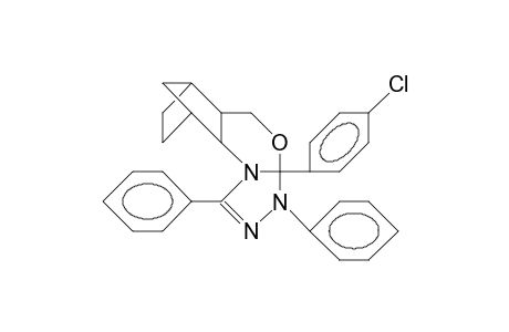 2-P-Chlorophenyl-5,8-methano-1,2R,4aR, 5,6,7,8,8aS-octahydro-4H-3,1-benzoxazino(2,1-C)-2,5-diphenyl-2H-1,2,4-triazoline