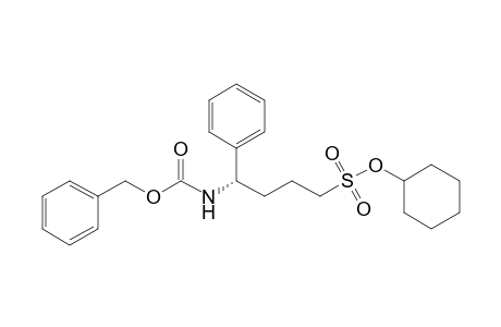 (4S)-4-(benzyloxycarbonylamino)-4-phenyl-butane-1-sulfonic acid cyclohexyl ester
