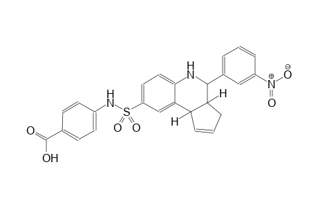 benzoic acid, 4-[[[(3aR,4S,9bS)-3a,4,5,9b-tetrahydro-4-(3-nitrophenyl)-3H-cyclopenta[c]quinolin-8-yl]sulfonyl]amino]-