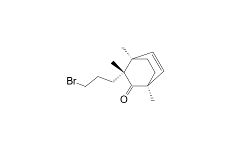 Bicyclo[2.2.2]oct-5-en-2-one, 3-(3-bromopropyl)-1,3,4-trimethyl-, (1.alpha.,3.beta.,4.alpha.)-(.+-.)-