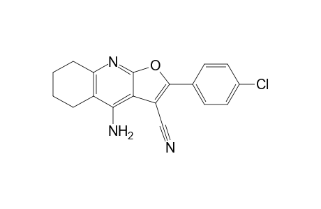 4-Amino-2-(4-chlorophenyl)-5,6,7,8-tetrahydrofuro[2,3-b]quinoline-3-carbonitrile