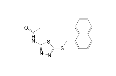 N-{5-[(1-naphthylmethyl)sulfanyl]-1,3,4-thiadiazol-2-yl}acetamide
