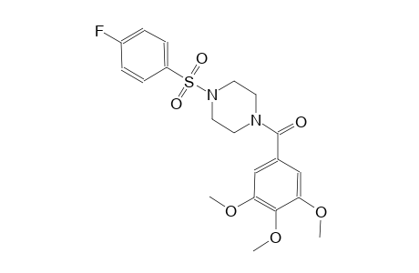 (4-((4-fluorophenyl)sulfonyl)piperazin-1-yl)(3,4,5-trimethoxyphenyl)methanone