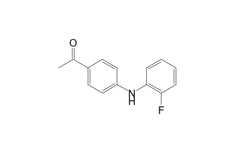 1-{4-(2-Flourophenylamino)phenyl}ethanone