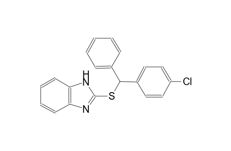 1H-benzimidazole, 2-[[(4-chlorophenyl)phenylmethyl]thio]-