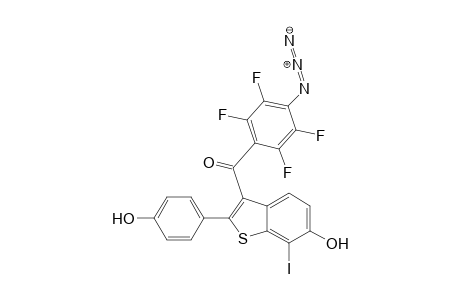 3-(4-Azido-2,3,5,6-tetrafluorobenzoyl)-6-hydroxy-2-(4-hydroxyphenyl)-7-iodobenzo[b]thiophene