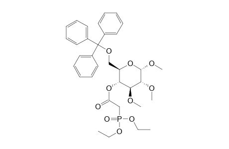 Methyl 4-O-(diethyl phosphonoacetyl)-2,3-di-O-methyl-6-O-triphenylmethyl-.alpha.-D-glucopyranoside