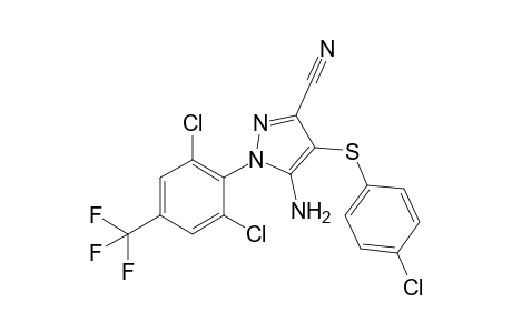 3-Cyano-5-amino-4-[(4-chlorophenyl)thio]-1-[2,6-dichloro-4-(trifluoromethyl)phenyl]pyrazole