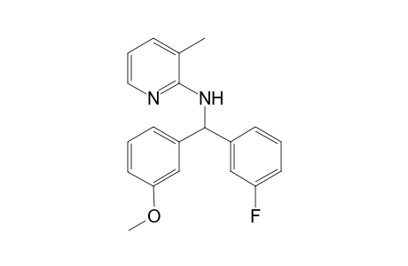 N-[(3-Fluorophenyl)(3-methoxyphenyl)methyl]-3-methylpyridin-2-amine