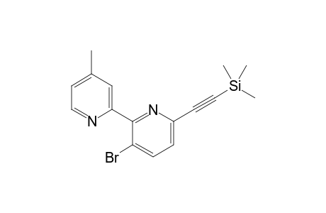 3-bromo-4'-methyl-6-((trimethylsilyl)ethynyl)-2,2'-bipyridine