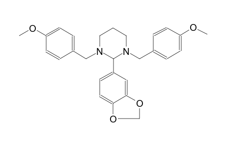 pyrimidine, 2-(1,3-benzodioxol-5-yl)hexahydro-1,3-bis[(4-methoxyphenyl)methyl]-