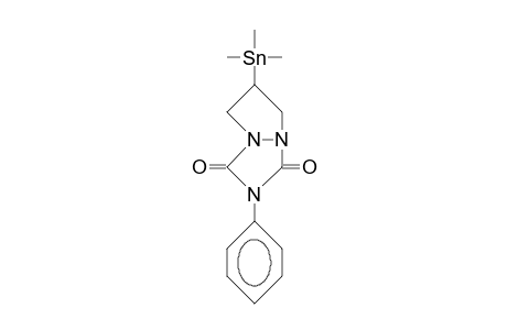 2-phenyl-6-trimethylstannyl-6,7-dihydro-5H-pyrazolo[1,2-a][1,2,4]triazole-1,3-dione