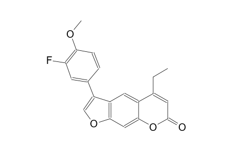 5-ethyl-3-(3-fluoro-4-methoxyphenyl)-7H-furo[3,2-g]chromen-7-one