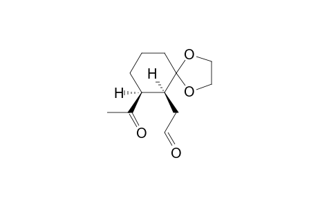 7-BETA-ACETYL-6-BETA-(FORMYLMETHYL)-6-ALPHA,7-BETA-DIHYDRO-1,4-DIOXASPIRO-[4.5]-DECANE;MINOR-ISOMER