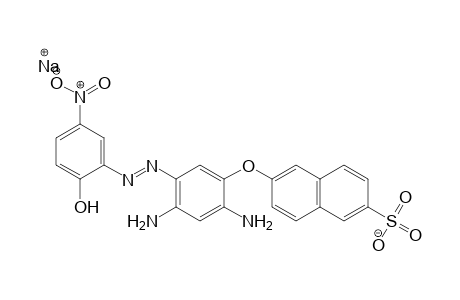 2-Naphthalenesulfonic acid, 6-[2,4-diamino-5-[(2-hydroxy-5-nitrophenyl)azo]phenoxy]-, monosodium salt