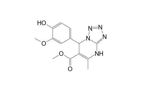 tetrazolo[1,5-a]pyrimidine-6-carboxylic acid, 4,7-dihydro-7-(4-hydroxy-3-methoxyphenyl)-5-methyl-, methyl ester