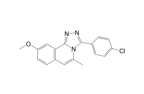 3-(4-Chlorophenyl)-9-methoxy-5-methyl-1,2,4-triazolo[3,4-a]isoquinoline