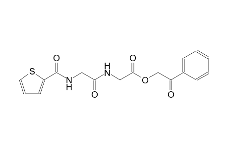 2-oxo-2-phenylethyl ({[(2-thienylcarbonyl)amino]acetyl}amino)acetate