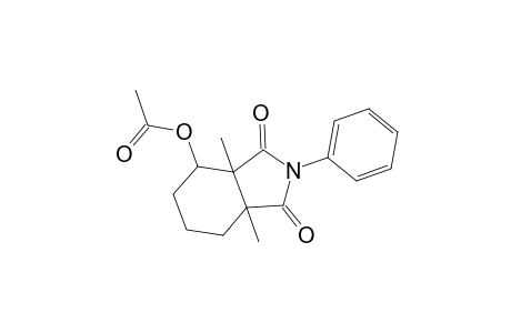 1H-Isoindole-1,3(2H)-dione, 4-(acetyloxy)hexahydro-3a,7a-dimethyl-2-phenyl-, [3as-(3a.alpha.,4.beta.,7a.alpha.)]-