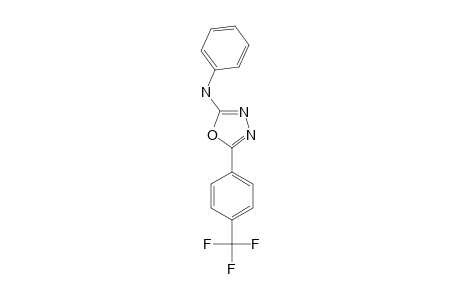 2-(4-TRIFLUOROMETHYLPHENYL)-5-(PHENYLAMINO)-1,3,4-OXADIAZOLE
