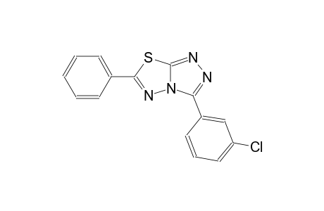 3-(3-chlorophenyl)-6-phenyl[1,2,4]triazolo[3,4-b][1,3,4]thiadiazole