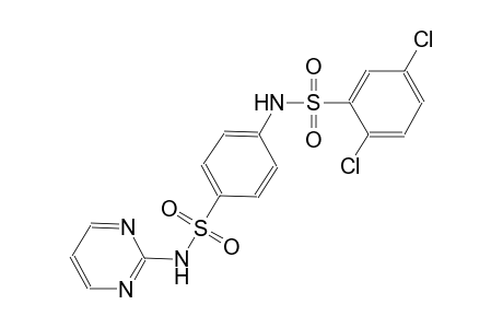 2,5-dichloro-N-{4-[(2-pyrimidinylamino)sulfonyl]phenyl}benzenesulfonamide